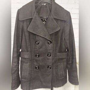 George Women's Charcoal Pea Coat